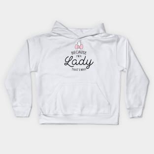 Because I'm A Lady That's Why, Marie Aristocats - Graphic Love Shop Kids Hoodie